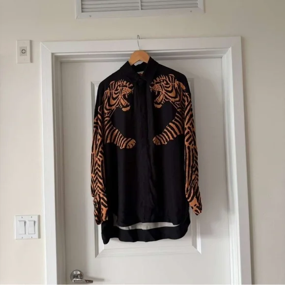 FARM Rio Black Tiger Long Sleeve Shirt - Picture 4 of 9